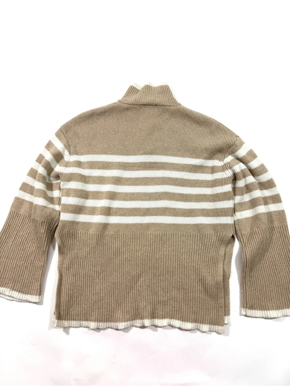 Rails Tessa Sand Stripe Sweater Wool Blend